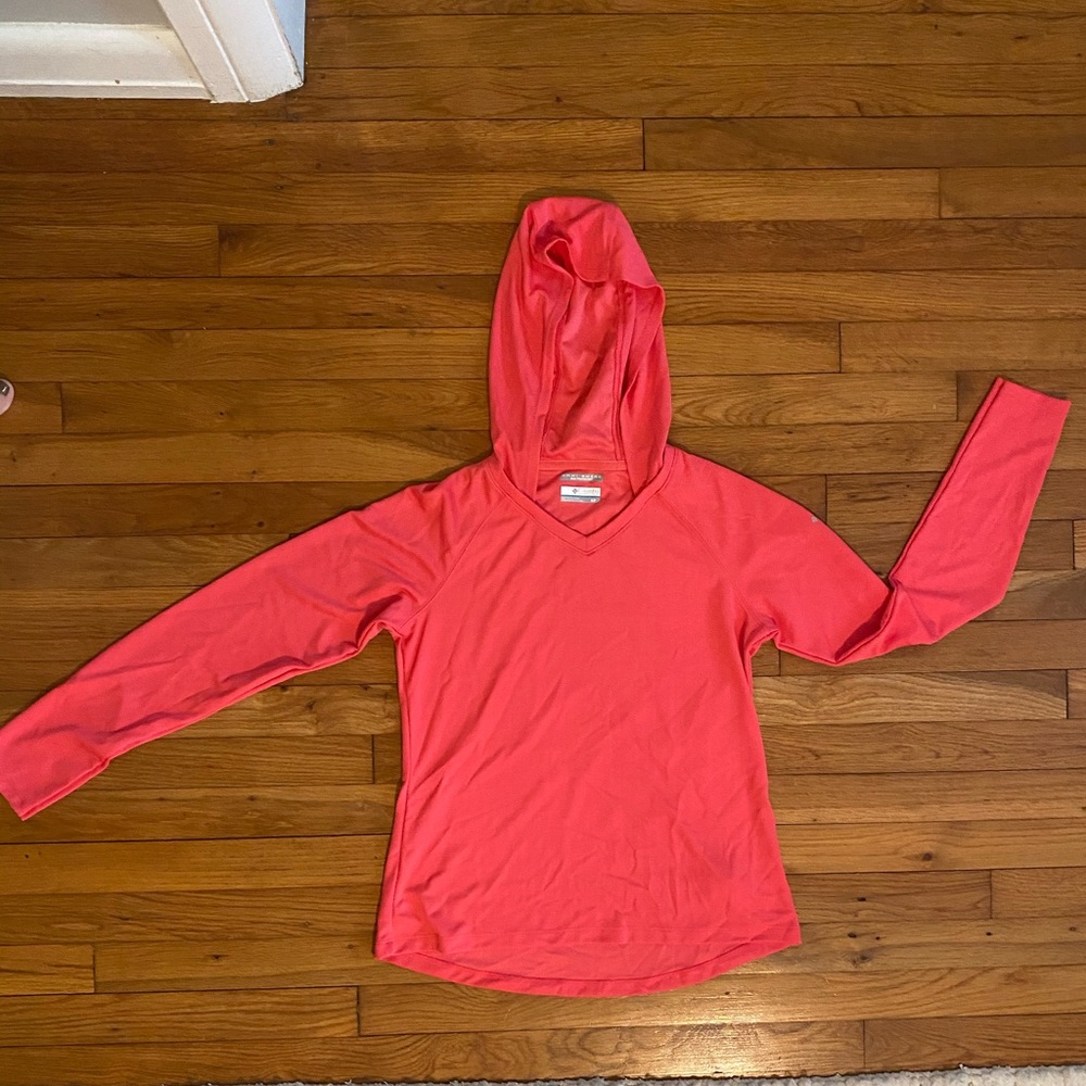 Columbia PFG Hooded Pullover in Pink